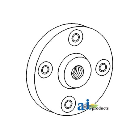 A & I Products Adapter Plate, Hydraulic Pump 6" x6" x1" A-708639M91